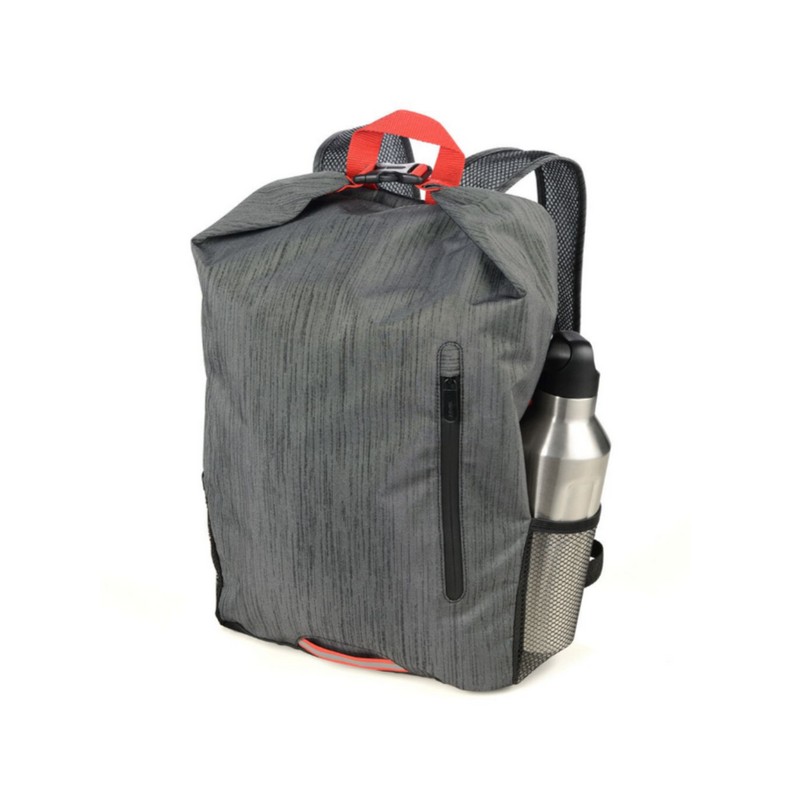 Zaino pieghevole 15 litri idrorepellente grigio scuro